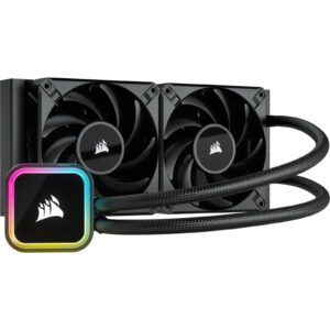 Corsair iCUE H100i RGB ELITE 240mm AiO Water Cooling with Dynamic LED Lighting Effects