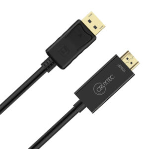 Cruxtec 2m DisplayPort to HDMI Cable -- 1920x1080 / 60Hz - NZ DEPOT