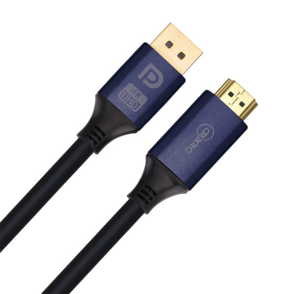 Cruxtec 2m Displayport to HDMI 2.0 Cable - 4K/60Hz - NZ DEPOT