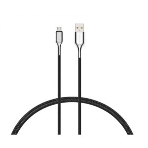 Cygnett CY2673PCCAM Armored Micro to USB-A Cable 2M - Black - NZ DEPOT