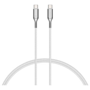 Cygnett CY2693PCTYC Armored 2.0 USB-C to USB-C Cable (5A/100W) 1M - White - NZ DEPOT