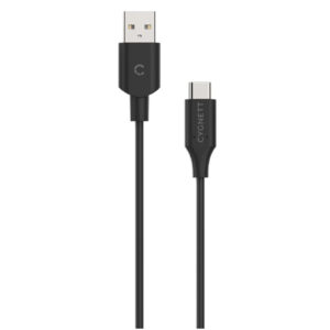 Cygnett CY2730PCUSA Essentials USB C 2.0 to USB A Cable 2M PVC Black NZDEPOT - NZ DEPOT