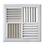 DV3030 Multi Directional Outlet 318sqNeck 377face Plastic - MDO300 - Grilles - Rectangular Ceiling Diffusers - Plastic