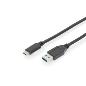 Digitus AK-300146-010-S USB Type-C (M) to USB Type A (M) 1m Gen2 10GBs Cable - NZ DEPOT