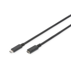 Digitus AK-300210-007-S USB Type-C Extension Cable 0.7m Gen2 10GBs Cable - NZ DEPOT