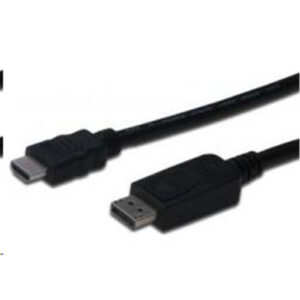 Digitus DK-340300-020-S 2m DisplayPort to HDMI Cable. Suitable for connecting computers to monitors that do not have a DisplayPort