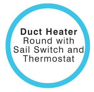 Duct Heater 300dia 6.0kw (Prewired) c/w 3PoleTstat Sswitch - EDH3060S3 - Duct Heaters - Duct Heaters