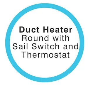 Buy Duct Heater 300dia 6.0kw (Prewired) c/w 3PoleTstat Sswitch EDH3060S3 Online - Duct Heaters - 2 - NZ Depot Trade