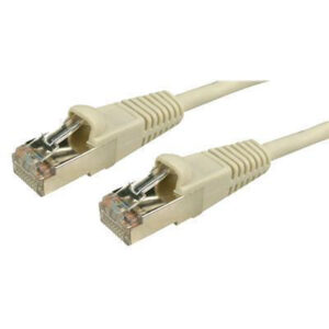 Dynamix 1m Cat6 Beige STP Patch Lead (T568A Specification) 26AWG Slimline Snagless Moulding.Shielded RJ45 with 50µ Inch Gold Plate Connectors. - NZ DEPOT