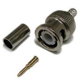 Dynamix 3 pcs RG-58 50 Ohm BNC Connector Crimp Type for security cameras - NZ DEPOT