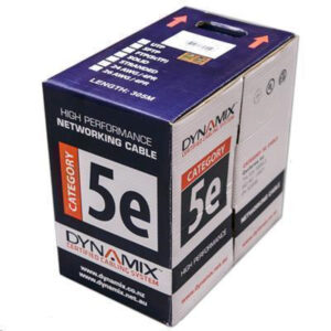 Dynamix C C5E SLDBLUE 305m Cat5e Blue UTP SOLID Cable Roll 100MHz 24AWGx4P PVC Jacket Supplied in Pull Box NZDEPOT - NZ DEPOT