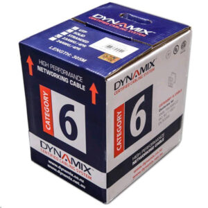 Dynamix C C6 SLDBLUE 305m Cat6 Blue UTP SOLID Cable Roll 250MHz 23AWGx4P PVC Jacket. Supplied on Plastic Reel in box NZDEPOT - NZ DEPOT
