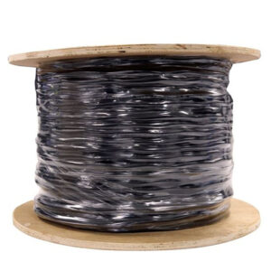 Dynamix C C6EXDS SLDBK 305m Cat6 UTP EXTERNAL Dual Sheath Solid Cable Roll 100MHz 23AWGx4P Black PVCPE JackeT Supplied on a Wooden Reel NZDEPOT - NZ DEPOT