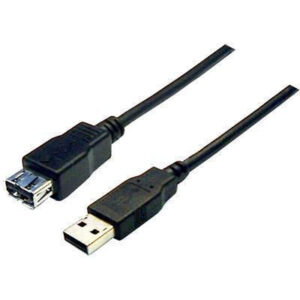 Dynamix C-U2-1 1M USB2.0 EXTENSION CABLE Male to Female BLACK premium quality in retail packed bag - NZ DEPOT