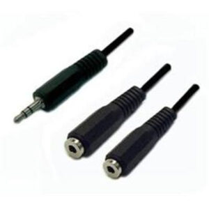 Dynamix CA-STY-2 STEREO CABLE Y 3.5mm JACK PLUG 2M SPLITTER - 3.5mm stereo plug to 2 x 3.5mm sockets - NZ DEPOT