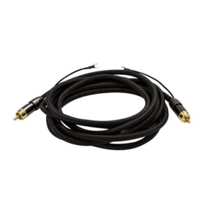 Dynamix CA-SUBG-3 3M Coaxial Subwoofer Cable RCA Male to Male with Grounding Spade Connectors - NZ DEPOT