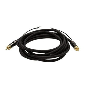 Dynamix CA SUBG TQ 0.75M Coaxial Subwoofer Cable RCA Male to Male with Grounding Spade Connectors NZDEPOT - NZ DEPOT