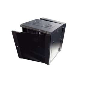 Dynamix RSFDS24-600 24RU 600mm Deep Universal Swing Wall Mount Cabinet. Removable Backmount (600 x 600 x 1167mm). Includes 2x fans