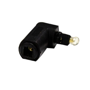 Dynamix TossLink Right Angled Fibre Optic Audio Male Female Adapter - NZ DEPOT