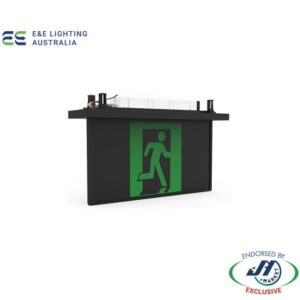 EE 3W LED Exit Recessed Blade Lithium Battery Black Finish CS EXBLADELBK NZ Emergency Exit Lighting NZ DEPOT - NZ DEPOT