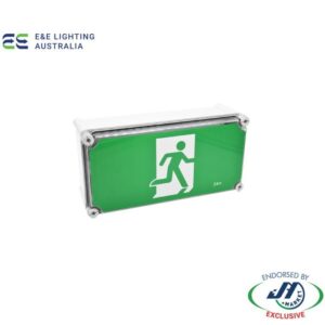 E&E 3W LED Weatherproof Exit Wall Mount Lithium Battery IP67 - CS-EXBOXWPL-NZ -  -  - Emergency & Exit Lighting