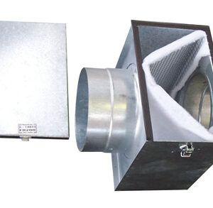 Filter Box In-Line Galv 400x400 c/w filter 300dia spigots - FB300 - Duct Fittings - Filters & Filter Boxes