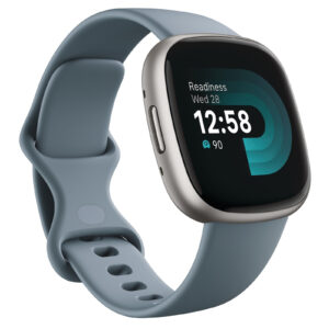 Fitbit Versa 4 Smart Watch - Waterfall Blue / Platinum > Phones & Accessories > Smart Watches & Fitness Watches > Smart Watches & Wearables - NZ DEPOT
