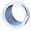 Flange Plastic 150mm with retaining Ring - VEF150 - Duct Fittings - Plastic Adaptors & Accessories