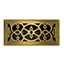 Floor Register - Antique Brass Victorian1 150x350mm - FRABV614 - Grilles - Floor Grilles