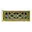 Floor Register - Polished Brass Victorian1 100x300mm - FRPBV412 - Grilles - Floor Grilles