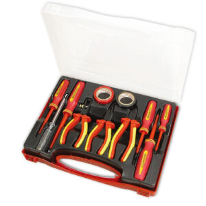 Goldtool Screwdriver Set 11-Piece Electrical Insulated Side & Long Nose Pliers - Wire Stripper - 2x PVC Tapes - Philips Screwdriver - NZ DEPOT