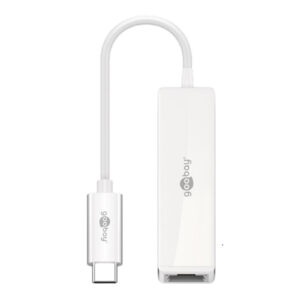 Goobay 51770 USB-C RJ45 adapt (8P2C) white - NZ DEPOT