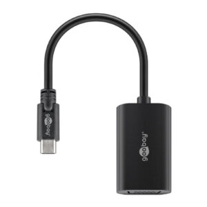 Goobay 51776 USB C VGA adapter black 0.2m NZDEPOT - NZ DEPOT