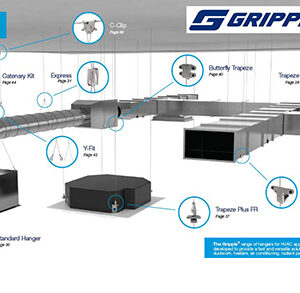 Gripple2mmx1m+Y500mm Yhanger HGhook +SideRelease 2bag - G-YHF2HG1M500MMSRKT2 - Duct - Duct Installation