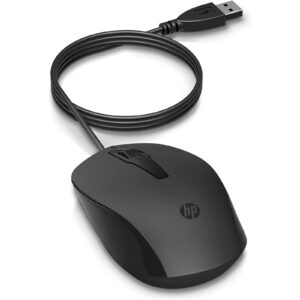 HP 150 240J6AA USB Wired Mouse - Black - NZ DEPOT