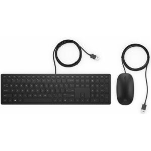 HP 4CE97AA Pavilion 400 USB Wired Slim Keyboard and Mouse - NZ DEPOT