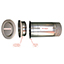 Halton Fire Damper Valve Grille 100dia with spigot (exhaust) - FDV100KIT - Fire Dampers - Fire Dampers