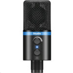 IK Multimedia iRig Mic Studio Portable Large Diaphragm Digital Microphone - Black