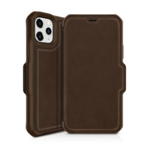Itskins Hybrid Folio Phone Case for iPhone 12 / 12 Pro - Leather - Brown - NZ DEPOT