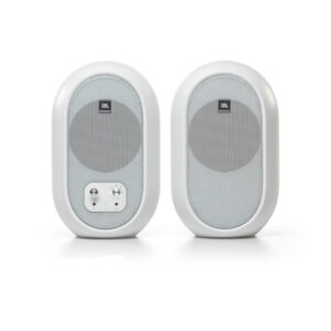 JBL 104-BT Compact Powered Reference Desktop Speaker Set with Bluetooth - White - NZ DEPOT