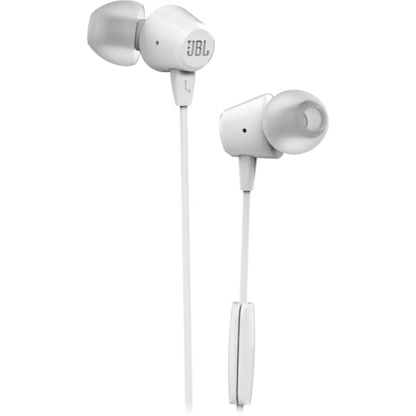 JBL C50HI Wired In-Ear Headphones - White - NZ DEPOT