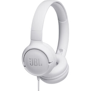 JBL Tune 500 Wired On-Ear Headphones - White - NZ DEPOT