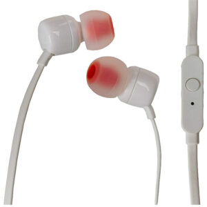 JBL Tune T110 Wired In-Ear Headphones - White - NZ DEPOT