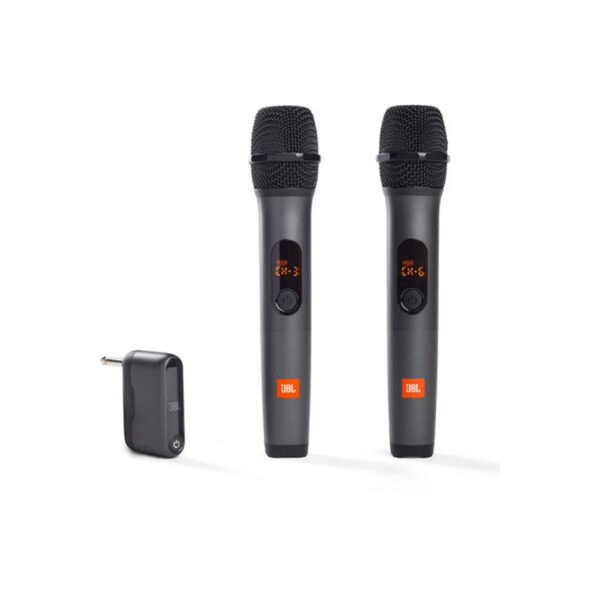 JBL Wireless Microphone System 2-pack - Black - Plug & Play with rechargeable UHF dual channel wireless receiver - NZ DEPOT