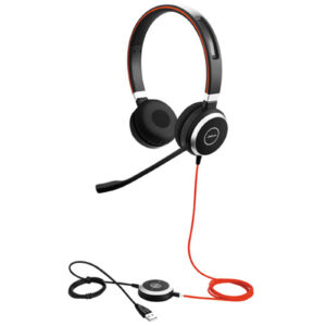Jabra GN 6399-823-109 EVOLVE 40 MS Headset - Skype for Business - Stereo USB-A w/3.5mm headphone jack Mini-phone - Wired - Over-the-head - Binaural - Supra-aural - Noise Cancelling Microphone - SFB - NZ DEPOT
