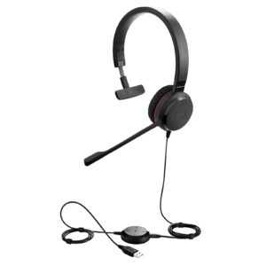 Jabra GN EVOLVE 30 II MS Mono Headset - Skype for Business - Mono - Mini-phone - Wired - Over-the-head - Monaural - Supra-aural - Yes - SFB - NZ DEPOT