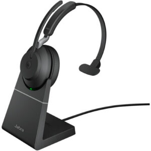 Jabra GN Evolve2 65 Headset - Mono - Wireless - Bluetooth - Over-the-head - Monaural - Supra-aural - Black - NZ DEPOT