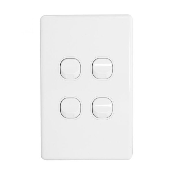 Jinhang Classic 10A 4 Gang Wall Switch Vertical - Jhe-Cs308-V-Nz -  - Switches &Amp; Sockets - Electrical