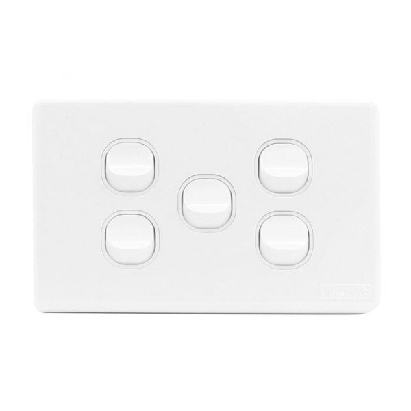 Jinhang Classic 10A 5 Gang Wall Switch - Jhe-Cs310-Nz -  - Switches &Amp; Sockets - Electrical