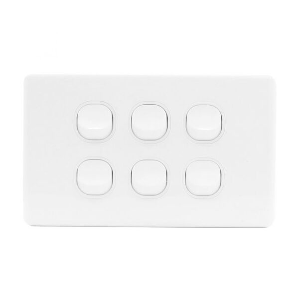 Jinhang Classic 10A 6 Gang Wall Switch - Jhe-Cs312-Nz -  - Switches &Amp; Sockets - Electrical